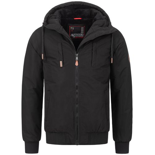 Alessandro Salvarini heren winterjas AS-320 met teddyvoering & capuchon – warm & stoer
