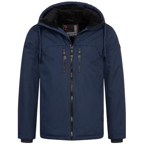 Alessandro Salvarini heren winterjas AS-332 met teddyvoering en capuchon