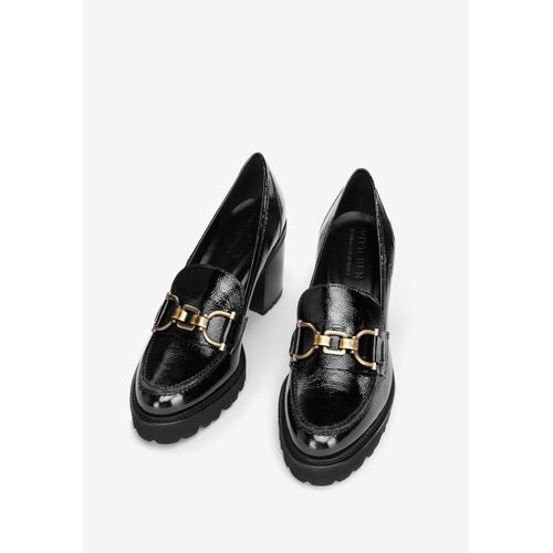 Wittchen Dames Patent Leather Pumps met Gesp Zwart Patent Leather