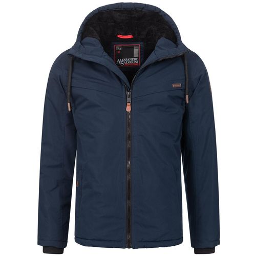 Alessandro Salvarini heren winterjas AS-331 met teddyvoering en capuchon