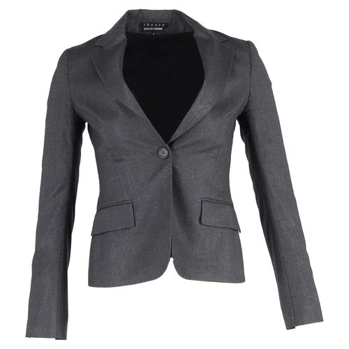 Theory Blazer in Grijs Wol