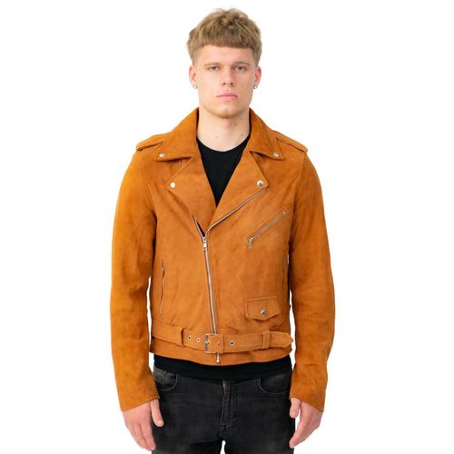 Heren geit suède leren Brando bikerjack-Melbourne