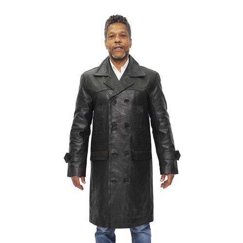 Heren koeienhuid leer Peacoat-Dortmund
