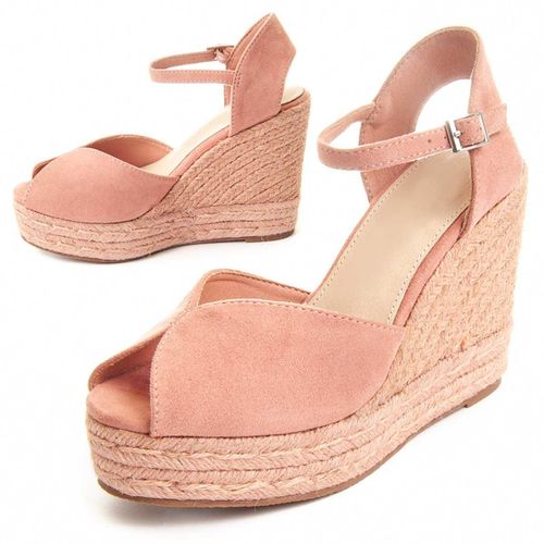 Montevita Wedge Sparto Sandalen Wesparto7 in Roze