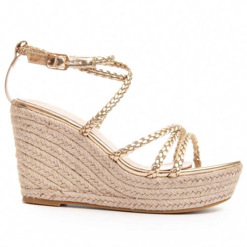 Montevita Wedge Sparto Sandalen Wesparto6 In Goud