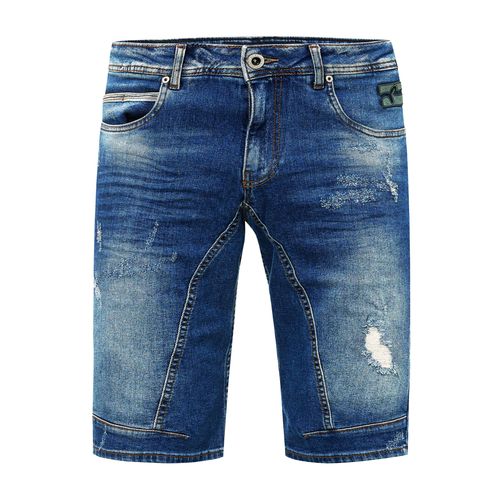 Slim Fit Jeans Shorts "YAMETO" Blauw Gebruikt
