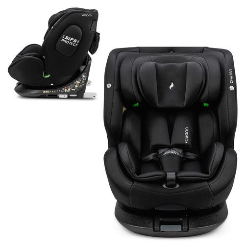 Osann Baby- und Kindersitz ONE360° drehbarer Kindersitz mit Isofix (40-150 cm) - All Black