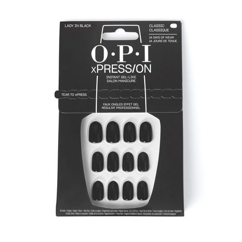 Opi Xpress/on Kunstnagels Iconische Tint #dame In Zwart