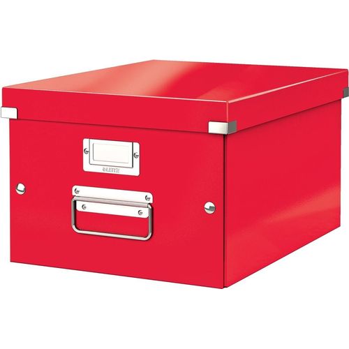 Ablagebox Click & Store A4 rot Packung mit 6 Stück