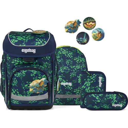 Ergobag Cubo Drachenbezwingbär - 5-teiliges Schulranzenset, Farbe:drachenbezwingbär, Größe:OS