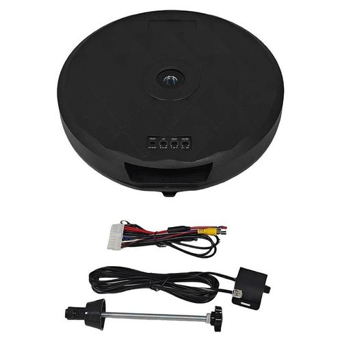 Auto Subwoofer - 30 cm Slim Aktiv Subwoofer Gehäuse - 800 W - passt in Reserveradmulde - inkl. Audiokabel