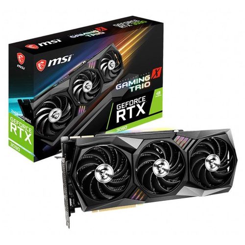 MSI GAMING RTX 3090 X TRIO 24G, GeForce RTX 3090, 24 GB, GDDR6X, 384 Bit, 7680 x 4320 Pixel, PCI Express x16 4.0