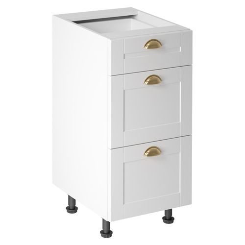 Küchenschrank mit Schubladen LUMEA – Breite 40 cm, weiß