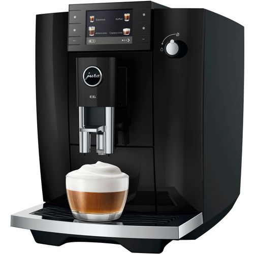 JURA Kaffeevollautomat "E6 (ED)", piano schwarz (ed), B:27cm H:34,8cm T:44,6cm, Kaffeevollautomaten, Kaffeevollautomat