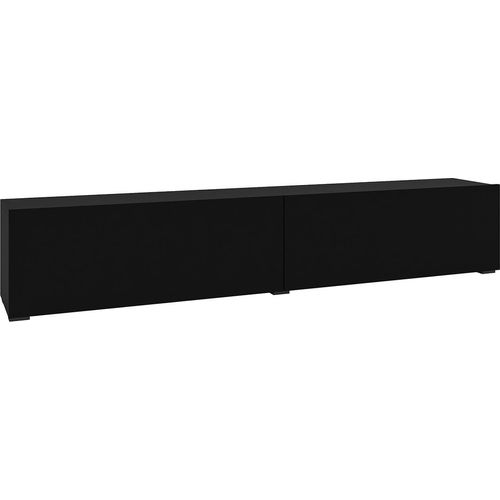 TV-Möbel Glora mit 2 Türen, Schwarz, 180cm