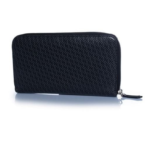 Fendi, FF print leren continentale rits clutch