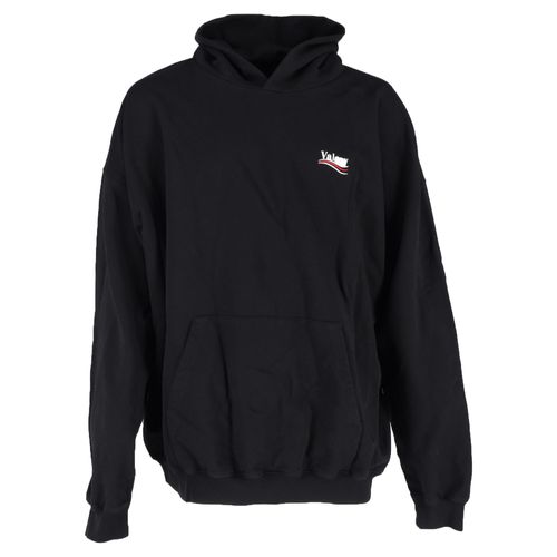 Balenciaga hoodie met politieke campagneprint in zwart katoen