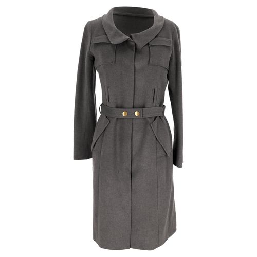 Roland Mouret jas met riem in grijze wol