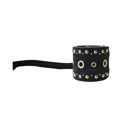 Maje Azalea Tassel Belt in Black Suede