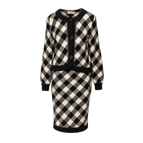 Valentino Studio geruite wollen set - jaren '90