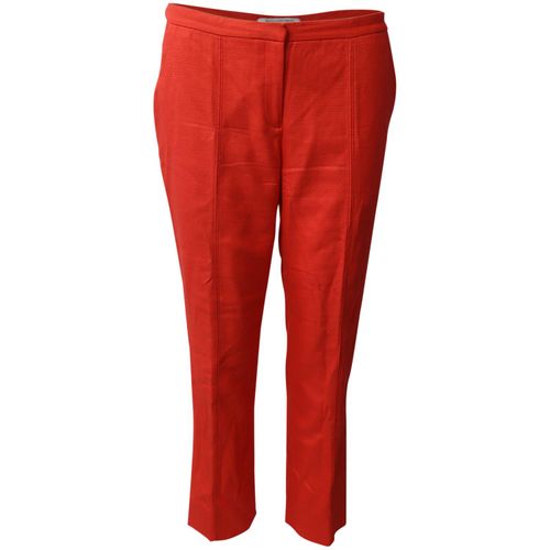 Diane Von Furstenberg broek in oranje viscose