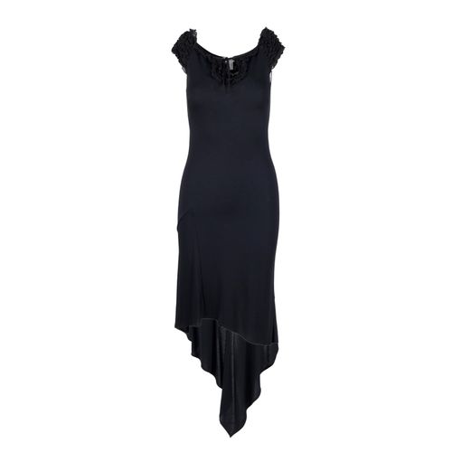 Goedkope en chique asymmetrische jurk van Moschino - jaren 2000