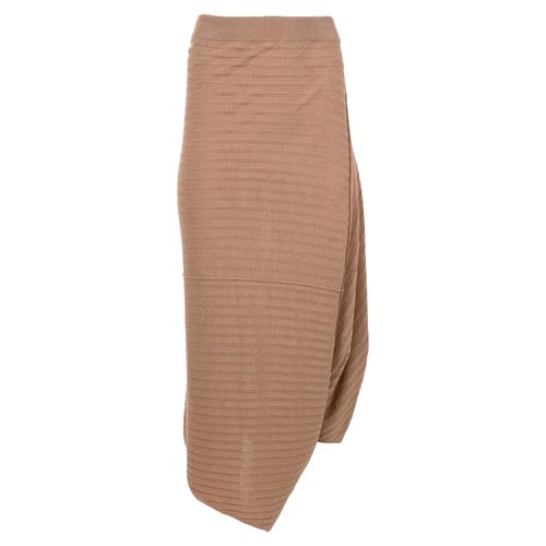 Jw Anderson gebreide midi-rok van bruin linnen