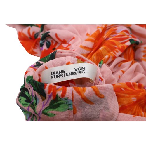 Top van Diane Von Furstenberg met bloemenprint op nylon.