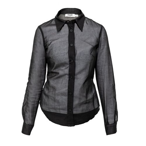 Moschino jeans doorschijnend katoenen shirt - jaren '10