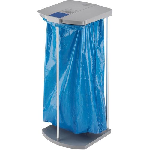 Müllsackständer HAILO "ProfiLine MSS XXXL", grau, B:43cm H:97cm T:45cm, Kunststoff, Mülleimer, Müllsackständer, 120 Liter, grau, Müllsackhalterung