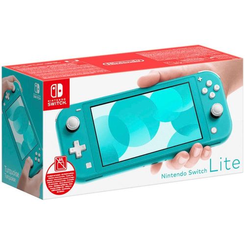 NINTENDO SWITCH Spielekonsole "Lite (ohne Netzteil)", blau (türkis), B:20,8cm H:9,11cm T:1,39cm, Spielekonsolen