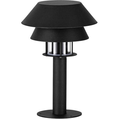 Sockelleuchte EGLO "Chiappera Sockelleuchte, Außenlampe, Pollerleuchte, Metall, E27, IP65", schwarz, H:33cm Ø:22cm, Leuchten, Stehleuchte - H33 x Ø22 cm - schwarz, weiß - 1X40W exkl.