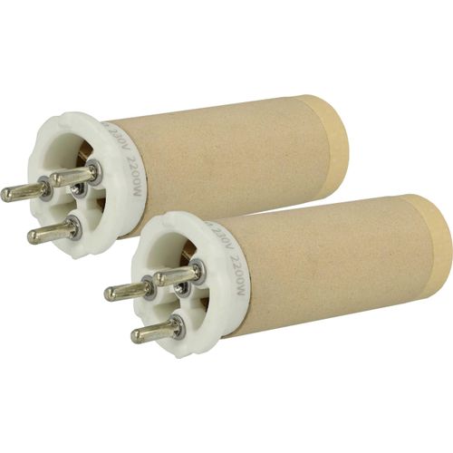 vhbw 2x Heizelement kompatibel mit Leister MISTRAL UNIDRIVE 500, 6 SYSTEM, 6 PREMIUM Heißluftschweißpistole - 2200 W, Keramik Heizkern, 3,15 x 3,7 cm