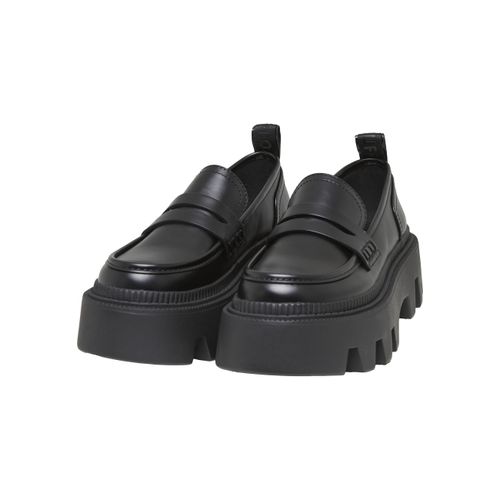 Trainingsschuh BUFFALO "Buffalo flora loafer", Damen, Gr. 41, schwarz, Synthetik, unifarben, Schuhe