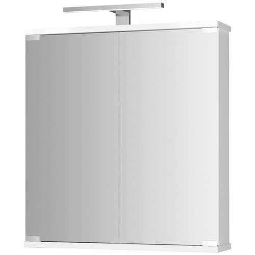 Spiegelschrank JOKEY "Kandi Bad mit LED Beleuchtung", weiß, B:60cm H:70,2cm T:19cm, MDF, Schränke, Spiegelschrank, 60 x 70,2 x 19,4 cm