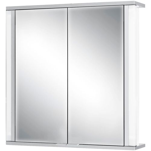 Spiegelschrank JOKEY "Marno", weiß, B:65cm H:66cm T:15cm, MDF, Schränke, Spiegelschrank Spiegelschrank mit Beleuchtung, 65 x 66 x 15 cm