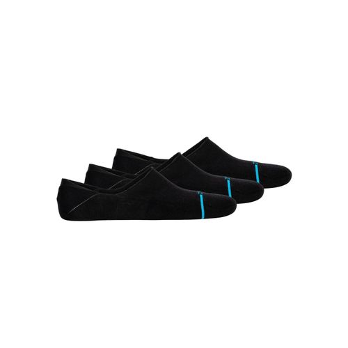 Sneakersocken STANCE "Socken Icon No Show Sneakersocken 3er Pack", Herren, Gr. 38-42, schwarz, Obermaterial: 55% Baumwolle CO. 41% Nylon NY. 4% Elasthan EL., Socken Sneakersocken