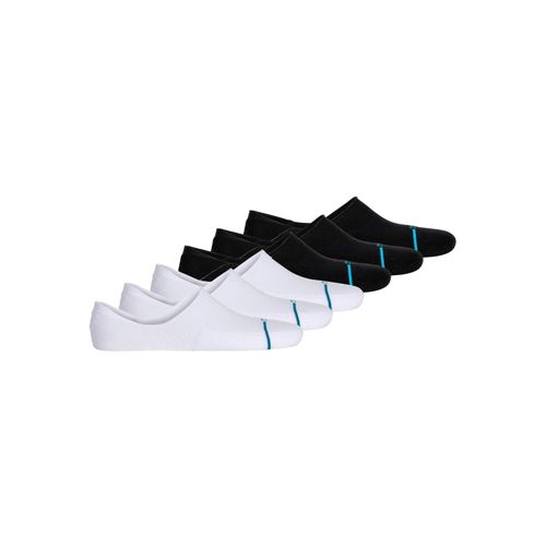 Sneakersocken STANCE "Socken Icon No Show Sneakersocken 6er Pack", Herren, Gr. 38-42, bunt (schwarz, weiß), Obermaterial: 55% Baumwolle CO. 41% Nylon NY. 4% Elasthan EL., Socken Sneakersocken