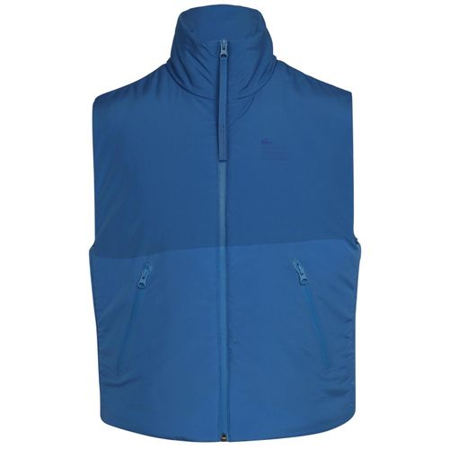 Lacoste Tweekleurig mouwloos vest voor dames (Koninkrijk Blauw)