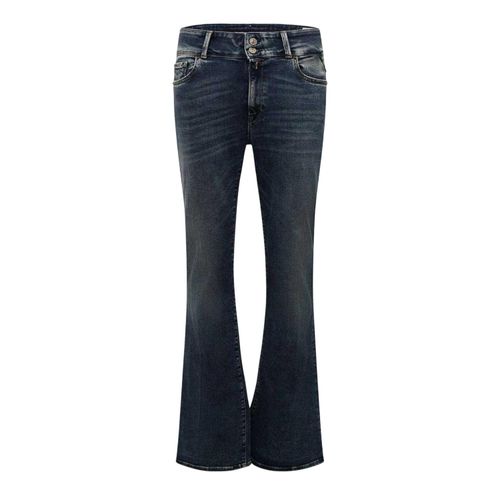 Replay Dames Nieuwe Luz Bootcut Jeans (Blauw)