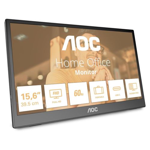 AOC 16T3EA, 39,6 cm (15.6"), 1920 x 1080 Pixel, Full HD, 16:9, 4 ms, 16,7 Millionen Farben