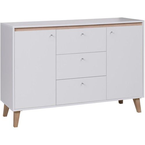 Kommode VIEDO BJ04 weiß / san remo SONDERANGEBOT