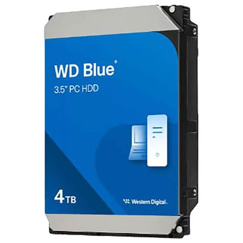 WESTERN DIGITAL interne HDD-Festplatte "WD Blue 4TB", silber, 4 TB, Festplatten