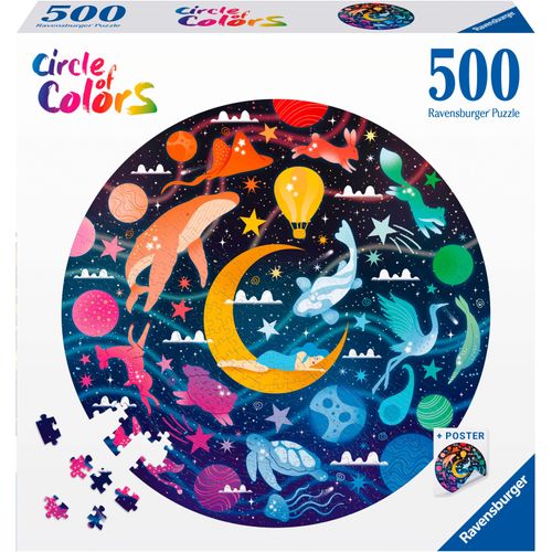 Puzzle RAVENSBURGER "Dreams", bunt, Puzzles, KinderØ:52cm, Pappe, Motiv, Made in Europe, Ø:52cm