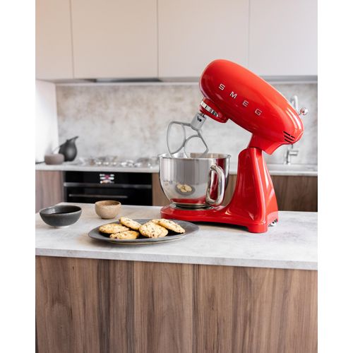 SMEG Küchenmaschine "SMF05", rot, B:40,5cm H:37,8cm T:22,1cm, Küchenmaschinen, Küchenmaschine