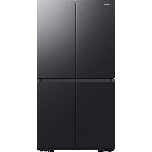 Samsung 4-Türen French Door Kühlschrank mit AI Energy Mode, 649 ℓ, Freistehend, French door, Schwarz, Berührung, LED, Innen
