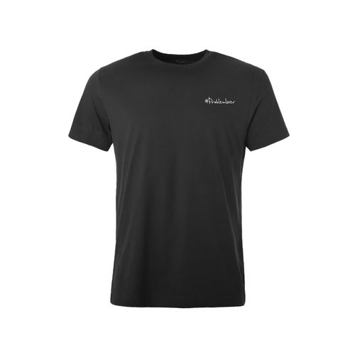 T-Shirt KLEINIGKEIT "Kleinigkeit Bois Straightcut Shört Problemlöser", Herren, Gr. M, schwarz, 100% Baumwolle, bedruckt, normal, Rundhals, Shirts T-Shirt