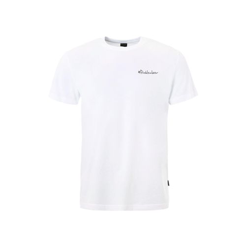 T-Shirt KLEINIGKEIT "Kleinigkeit Bois Straightcut Shört Problemlöser", Herren, Gr. S, weiß, 100% Baumwolle, bedruckt, normal, Rundhals, Shirts T-Shirt