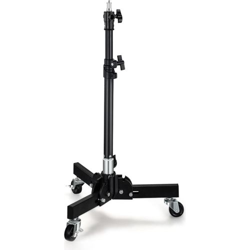 78,5 cm/30,9 Zoll verstellbarer Stativstaender Videolichtstaender 2-teilig 50 kg/110 lbs Tragfaehigkeit mit Radstand Universelle Schnittstelle 1/4 Zoll und 3/8 Zoll Gewindeloch fuer Video-LED-Licht Telefonhalter Kamera