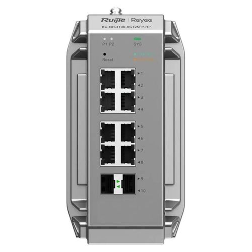 Reyee echter Industrie-Switch 8x Gbit 2x SFP bis 80°C - Switch - Switch - 1 Gbps